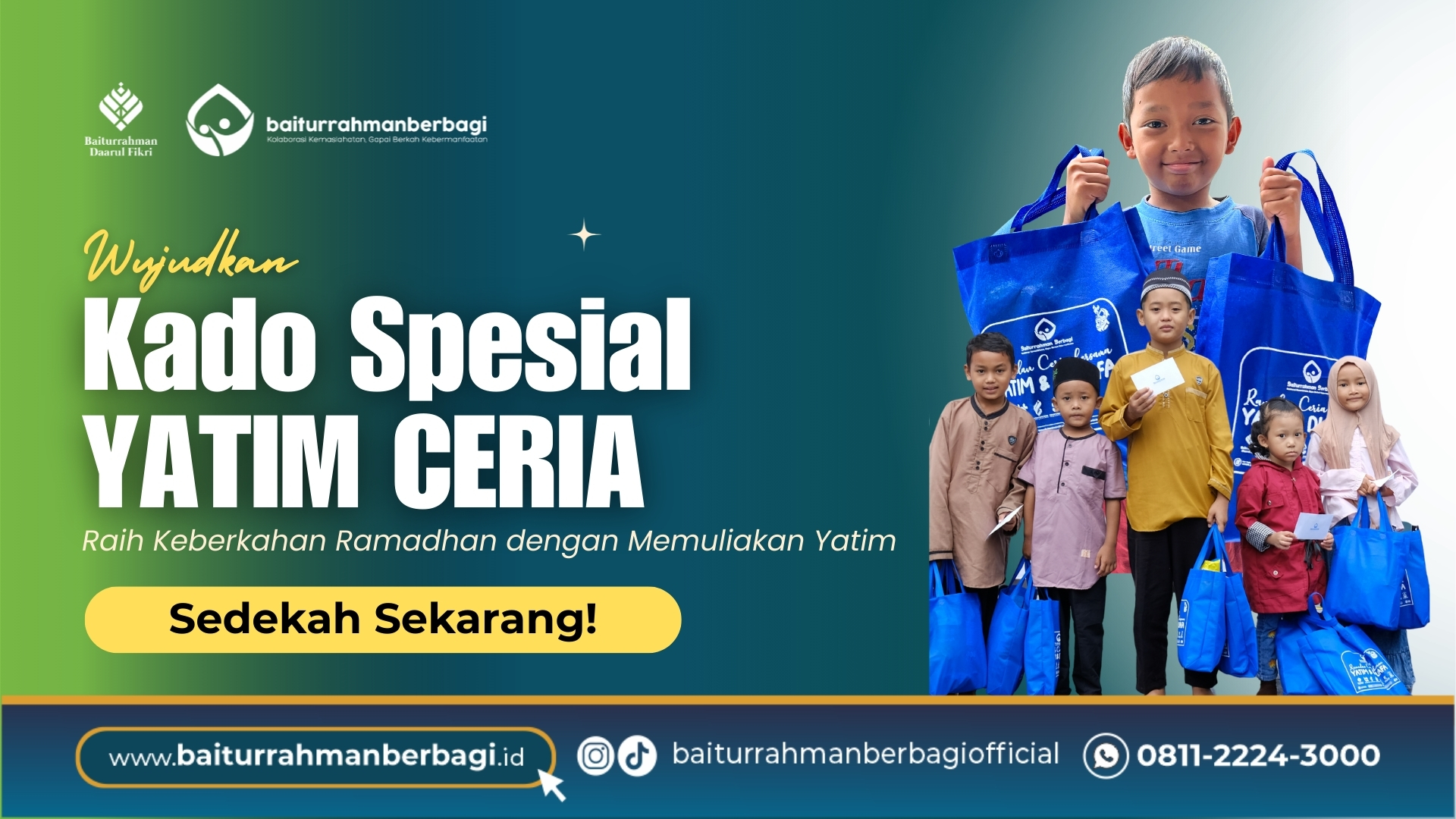 Raih Keberkahan dengan Kado Spesial Yatim Ceria